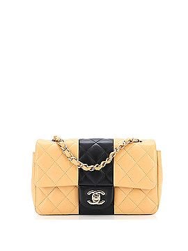 Chanel Bicolor Classic Single Flap Bag Quilted Lambskin Mini (view 1)