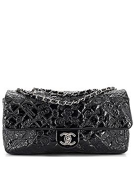 Chanel Lucky Symbols Flap Bag Embossed Patent Jumbo (view 1)