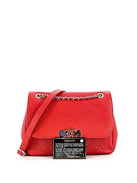 Chanel Data Center Back Pocket Flap Bag Caviar Medium (view 2)