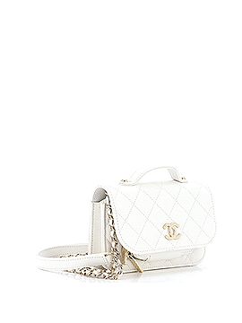 Chanel Business Affinity Flap Clutch with Chain Quilted Caviar (view 2)