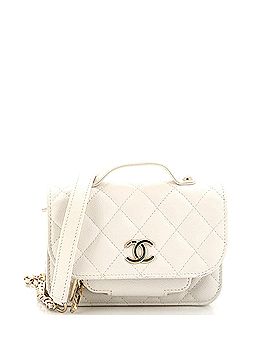 Chanel Business Affinity Flap Clutch with Chain Quilted Caviar (view 1)