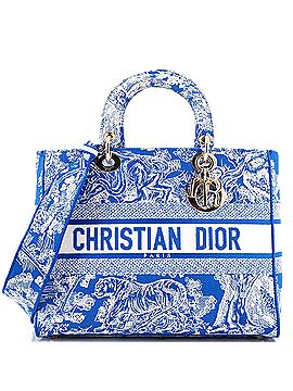 Christian Dior Lady D-Lite Bag Embroidered Canvas Large (view 1)