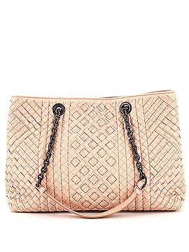 Bottega Veneta Double Chain Tote Stitched Intrecciato Calfskin Medium (view 1)