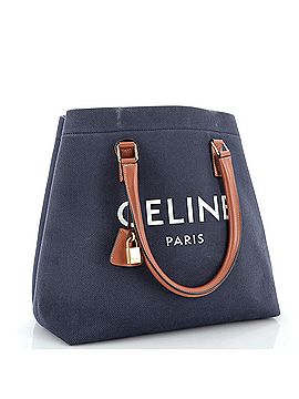 Céline Horizontal Cabas Tote Canvas with Leather Small (view 2)