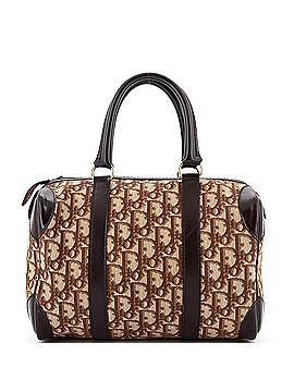 Christian Dior Vintage Trotter Boston Bag Diorissimo Canvas Small (view 1)