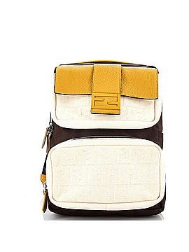 Fendi 1974 Baguette Pocket Zip Backpack Zucca Mesh with Nylon Medium (view 1)