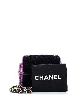 Chanel Square Classic Single Flap Bag Quilted Shearling and Tweed Mini (view 2)