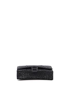 Balenciaga Hourglass Chain Wallet Suede with Crystals XS (view 2)