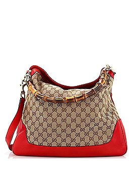 Gucci Diana Bamboo Shoulder Bag GG Canvas Medium (view 1)