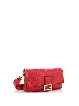 Fendi Baguette NM Bag Zucca Embossed Leather Large (view 2)