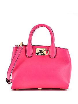 Salvatore Ferragamo Studio Box Satchel Leather Small (view 1)