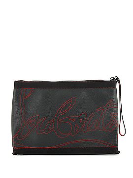 Christian Louboutin Logo Zip Clutch Leather Large (view 1)