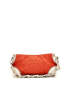 Chanel Vintage Olsen CC Chain Shoulder Bag Canvas and Leather Medium (view 1)
