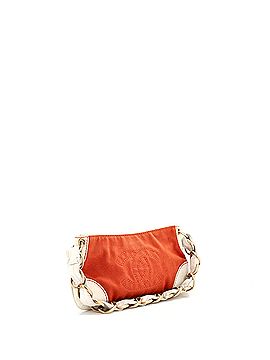 Chanel Vintage Olsen CC Chain Shoulder Bag Canvas and Leather Medium (view 2)