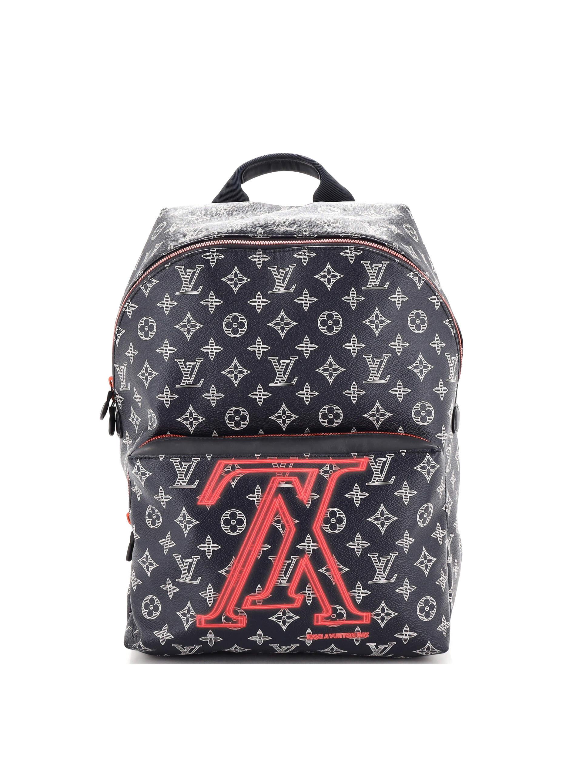 Louis Vuitton 100 Coated Canvas Blue Apollo Backpack Limited Edition