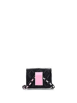 Chanel Resin Chain Flap Card Holder Belt Bag Quilted Lambskin (view 2)