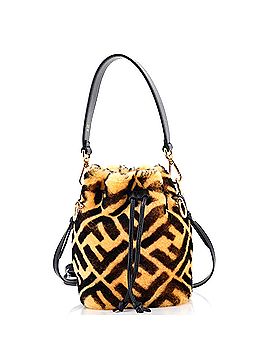 Fendi Mon Tresor Embossed Bucket Bag - Large