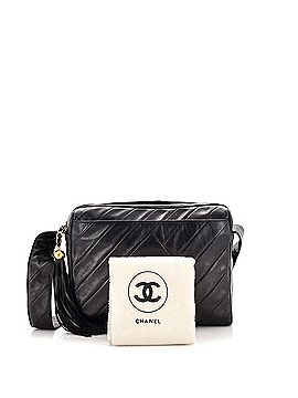 Chanel Vintage Diamond CC Camera Bag Diagonal Quilted Leather Medium (view 2)