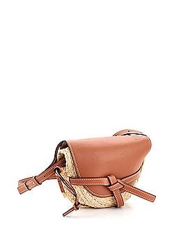 Loewe Gate Shoulder Bag Leather with Raffia Small (view 2)