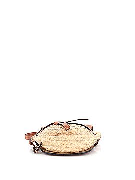 Loewe Gate Shoulder Bag Leather with Raffia Small (view 2)