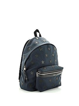 Saint Laurent City Backpack Embroidered Canvas Medium (view 2)