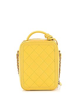 Chanel Filigree Vertical Vanity Case Quilted Caviar (view 2)