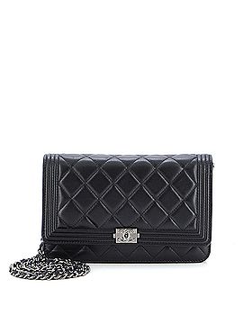 Chanel Boy Wallet on Chain Quilted Lambskin (view 1)