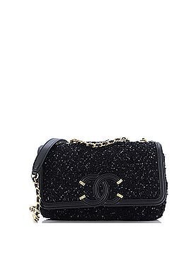 Chanel Filigree Flap Bag Quilted Tweed Small (view 1)