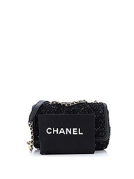 Chanel Filigree Flap Bag Quilted Tweed Small (view 2)
