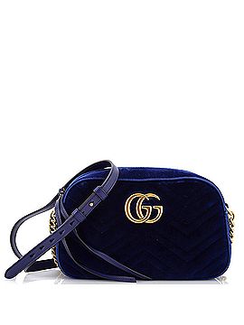 Gucci GG Marmont Shoulder Bag Matelasse Velvet Small (view 1)