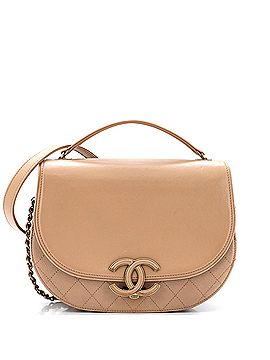 Chanel Coco Curve Flap Messenger Calfskin and Quilted Goatskin Medium (view 1)