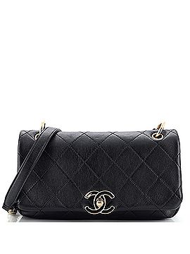 Chanel Twist Chain Enamel CC Flap Bag Quilted Lambskin Large (view 1)