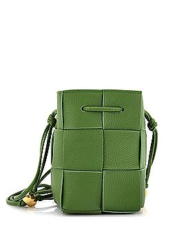 Bottega Veneta Cassette Bucket Bag Maxi Intrecciato Leather with Beaded Details Mini (view 1)