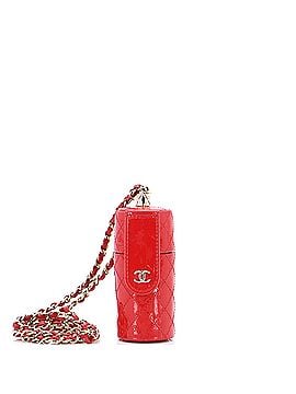 Chanel CC Allure Lipstick Case with Chain Quilted Patent (view 1)