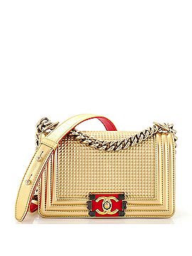 Chanel Boy Flap Bag Cube Embossed Lambskin Small (view 1)