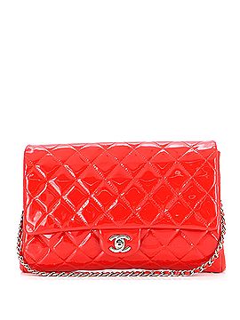 Chanel Clutch with Chain Quilted Patent (view 1)