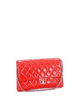 Chanel Clutch with Chain Quilted Patent (view 2)