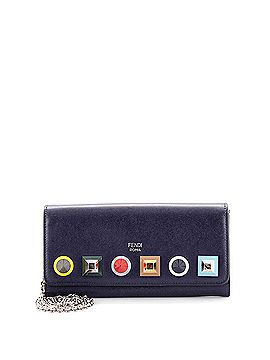 Fendi Continental Wallet on Chain Studded Leather (view 1)