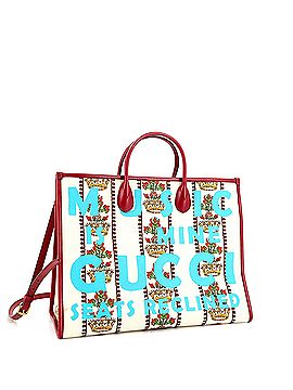 Gucci Music Is Mine 100 Tote Printed Canvas Large (view 2)