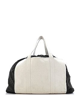 Bottega Veneta Roll Up Carry All Tote Jacquard Terry Cloth and Canvas (view 2)