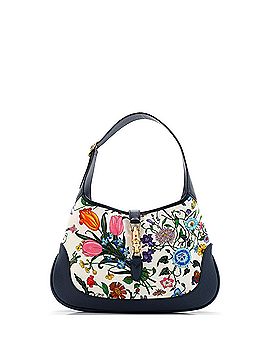 Gucci Jackie Hobo Flora Canvas with Leather Medium (view 1)