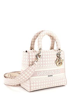 Christian Dior Lady D-Lite Bag Houndstooth Canvas Medium (view 2)