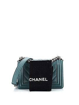 Chanel Boy Flap Bag Chevron Caviar Small (view 2)