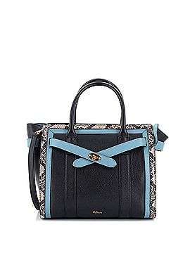 Mulberry Bayswater Zipped Tote Leather with Python Small (view 1)
