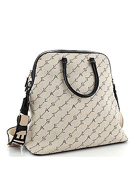 Stella McCartney Logo Convertible Zip Dome Tote Canvas Large (view 2)