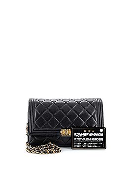 Chanel Boy Wallet on Chain Quilted Lambskin (view 2)