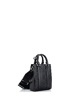 Gucci Vertical Tote GG Embossed Perforated Leather Mini (view 2)