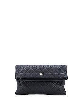 Chanel CC Foldover Clutch Quilted Caviar (view 1)
