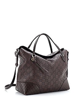Gucci Bree Convertible Top Handle Bag Guccissima Leather Medium (view 2)