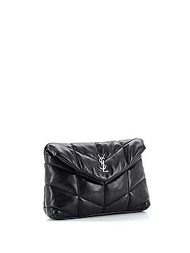 Saint Laurent LouLou Puffer Clutch Leather Small (view 2)